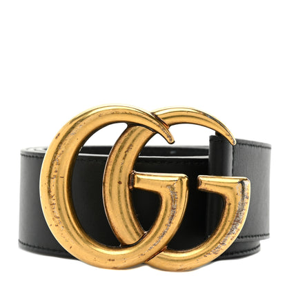 Gucci Calfskin Double G 40mm Belt 80 32 Black 1 of 7