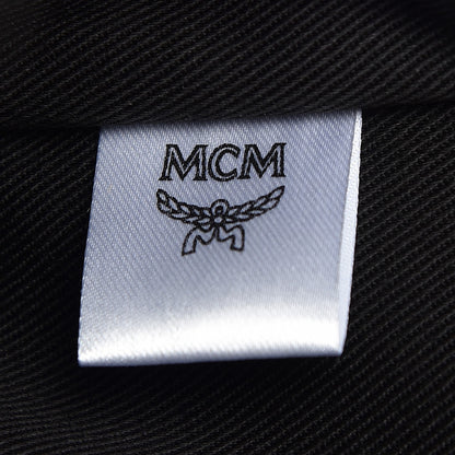 MCM Calfskin Ottomar Monogram Duke Backpack Black 7 of 8