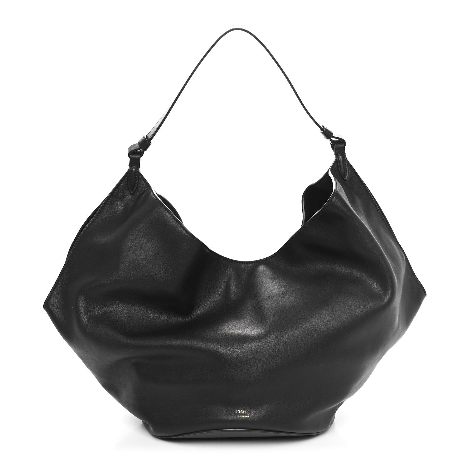 Khaite Calfskin Medium Lotus Tote Black 1 of 8