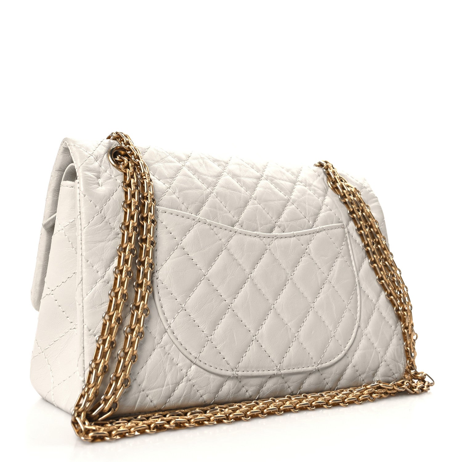 Chanel Aged Calfskin Quilted 2.55 Reissue 225 Flap White 3 of 10