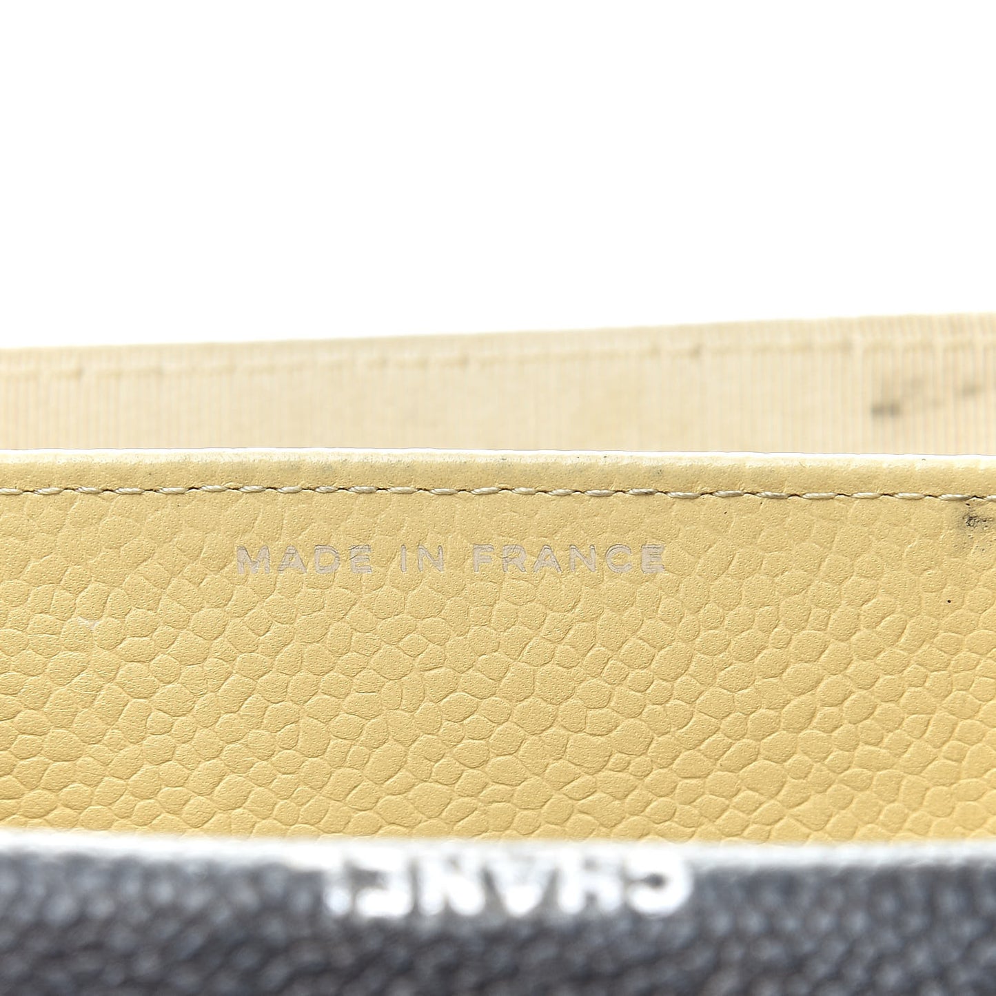 Caviar Quilted Flap Card Holder Black