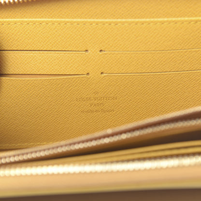 Louis Vuitton Supple Calfskin Paname Flight Zippy Wallet Yellow 6 of 6