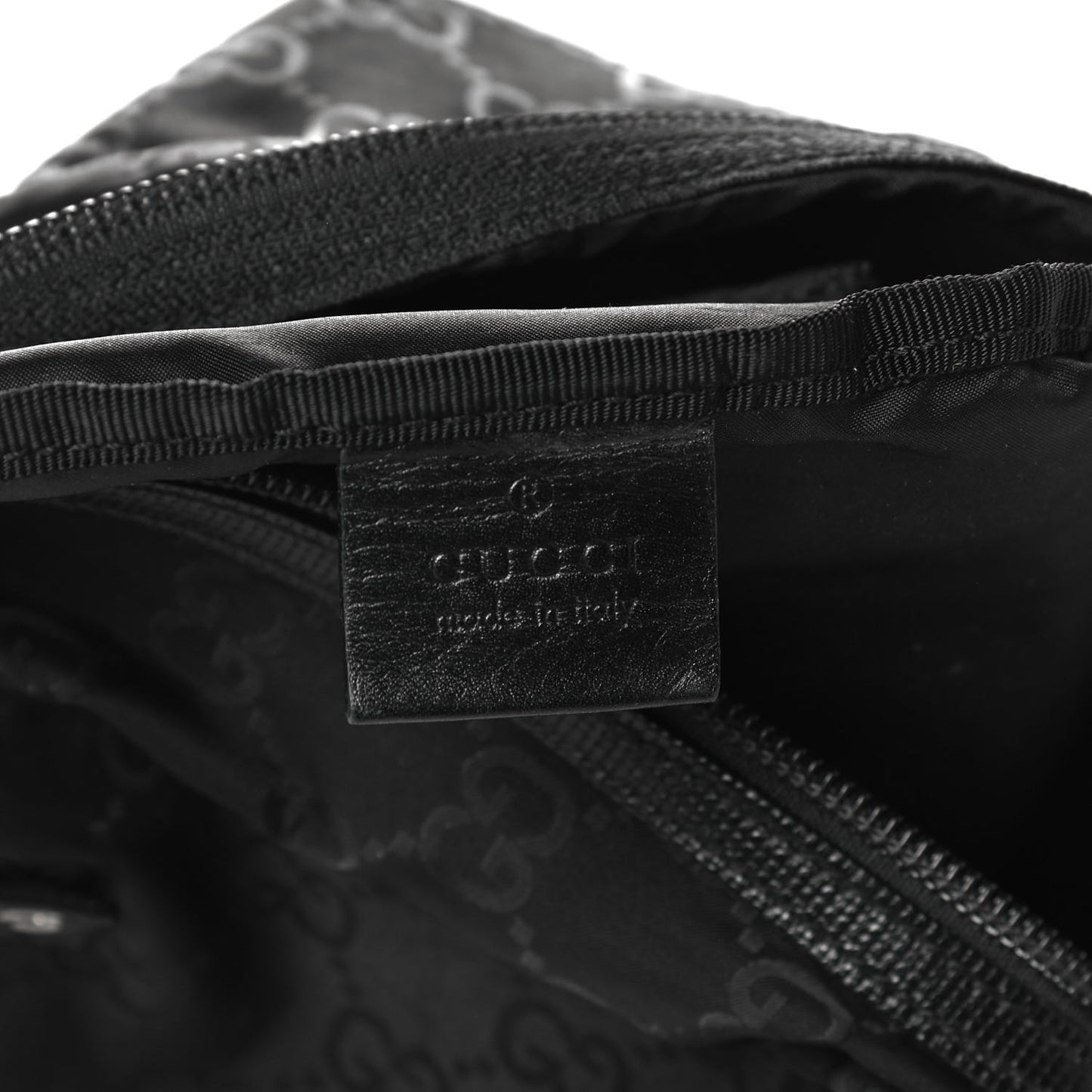 Nylon Monogram Cosmetic Case Black