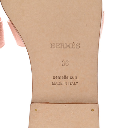 Hermes Epsom Oran Sandals 36 Rose Aube 8 of 9