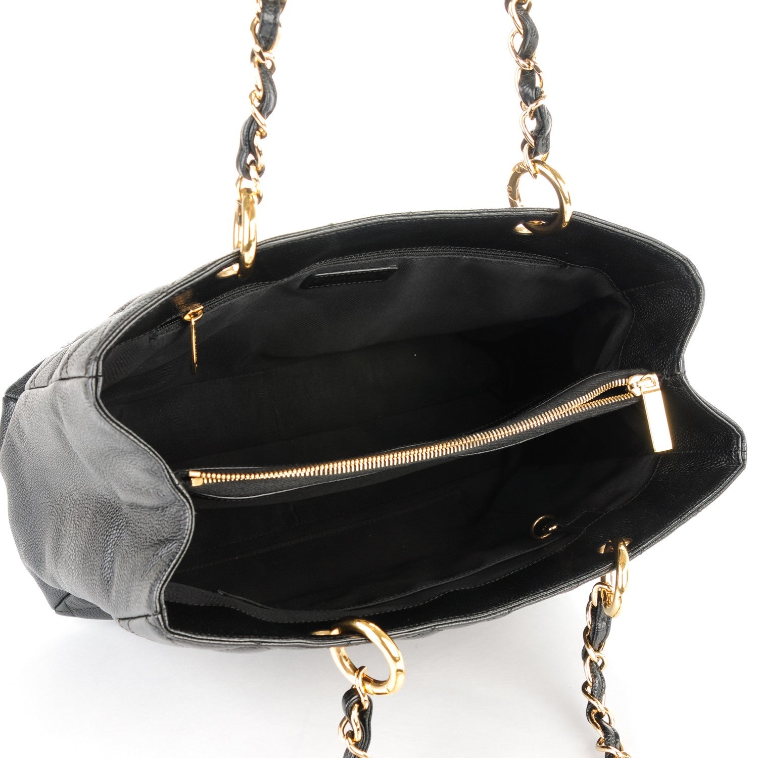 Chanel Caviar Quilted Grand Shopping Tote GST Black 5 of 7