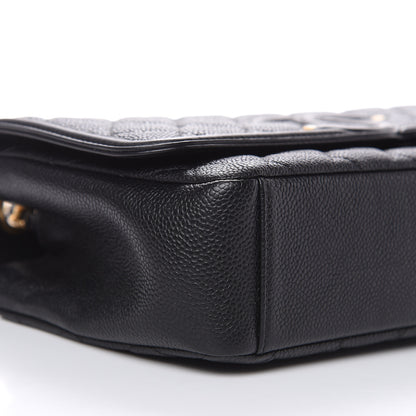 Chanel Caviar Quilted Medium CC Filigree Flap Black 8 of 11