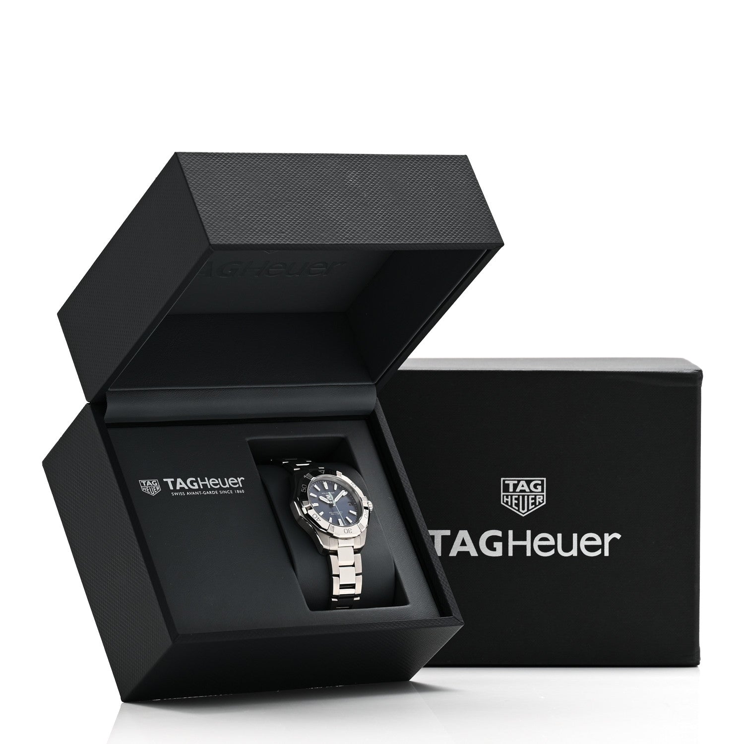 Tag Heuer Stainless Steel 34mm Aquaracer Lady Professional 200 Solargraph Quartz Watch Blue WBP1311 5 of 5