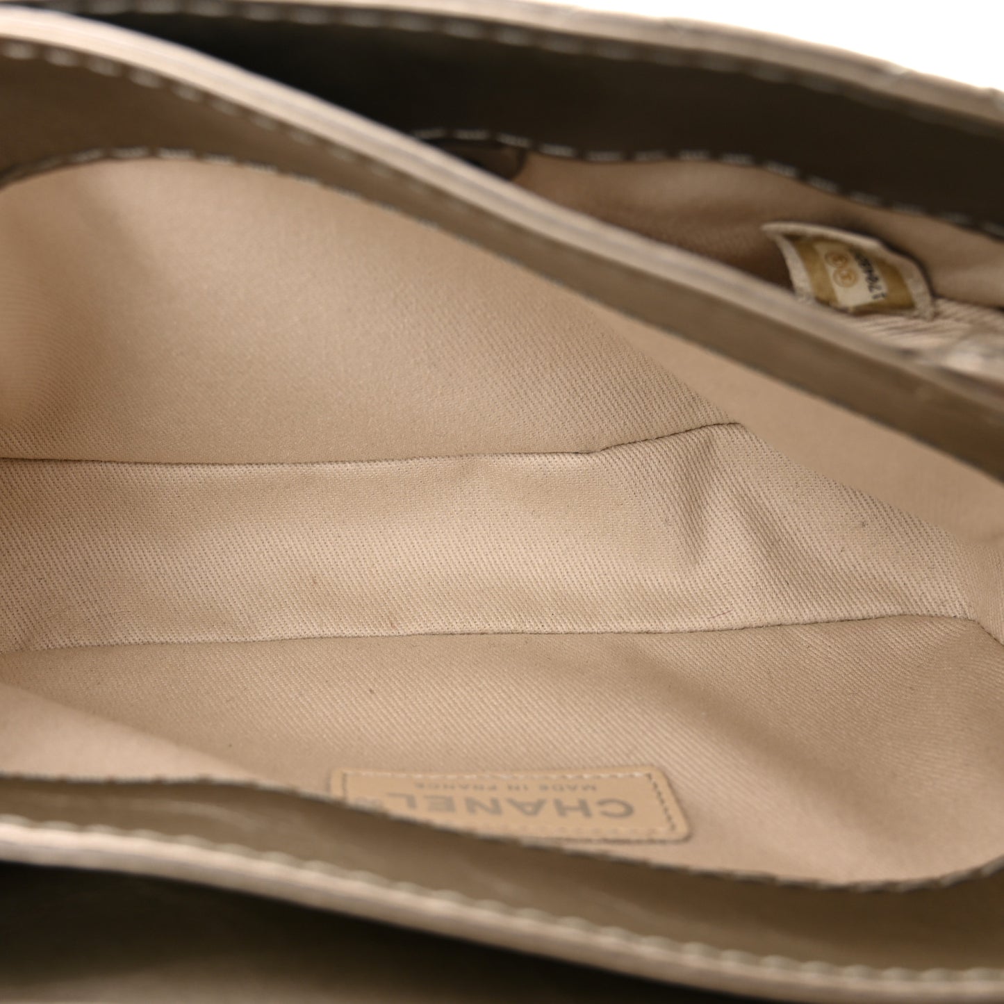 Metallic Calfskin Quilted Mineral Nights Mini Flap Bronze