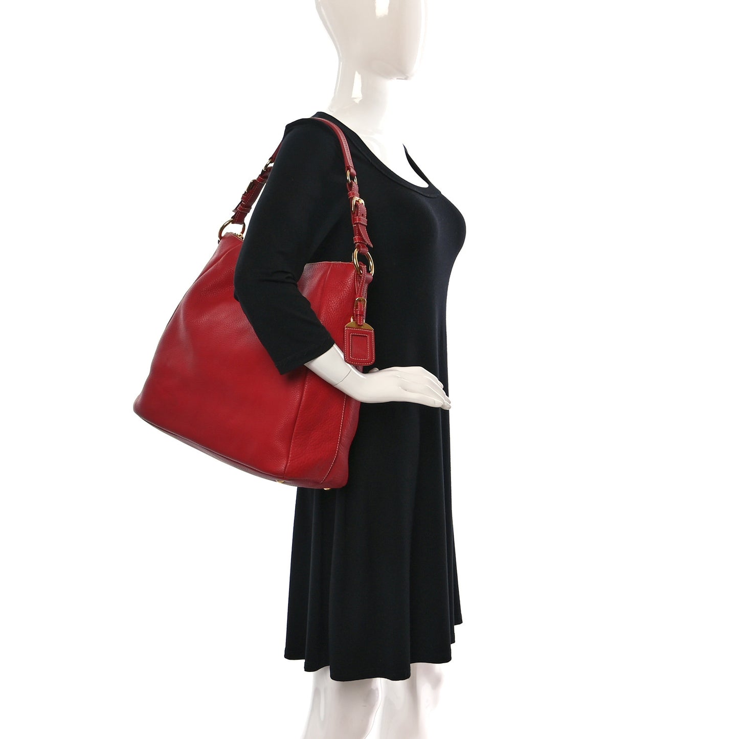 Vitello Phenix Hobo Rosso