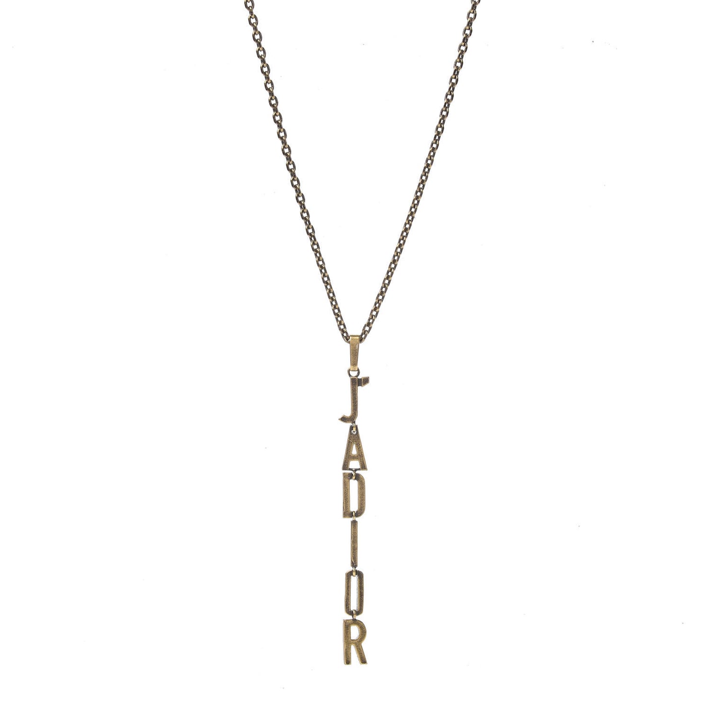 Metal J'Adior Long Necklace Aged Gold