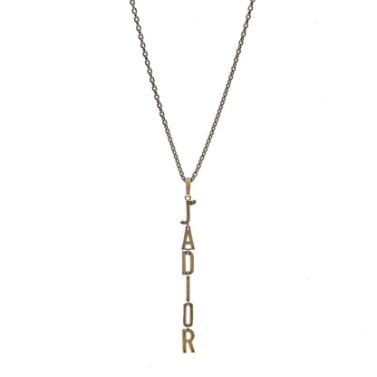 Christian Dior Metal J'Adior Long Necklace Aged Gold 1 of 4