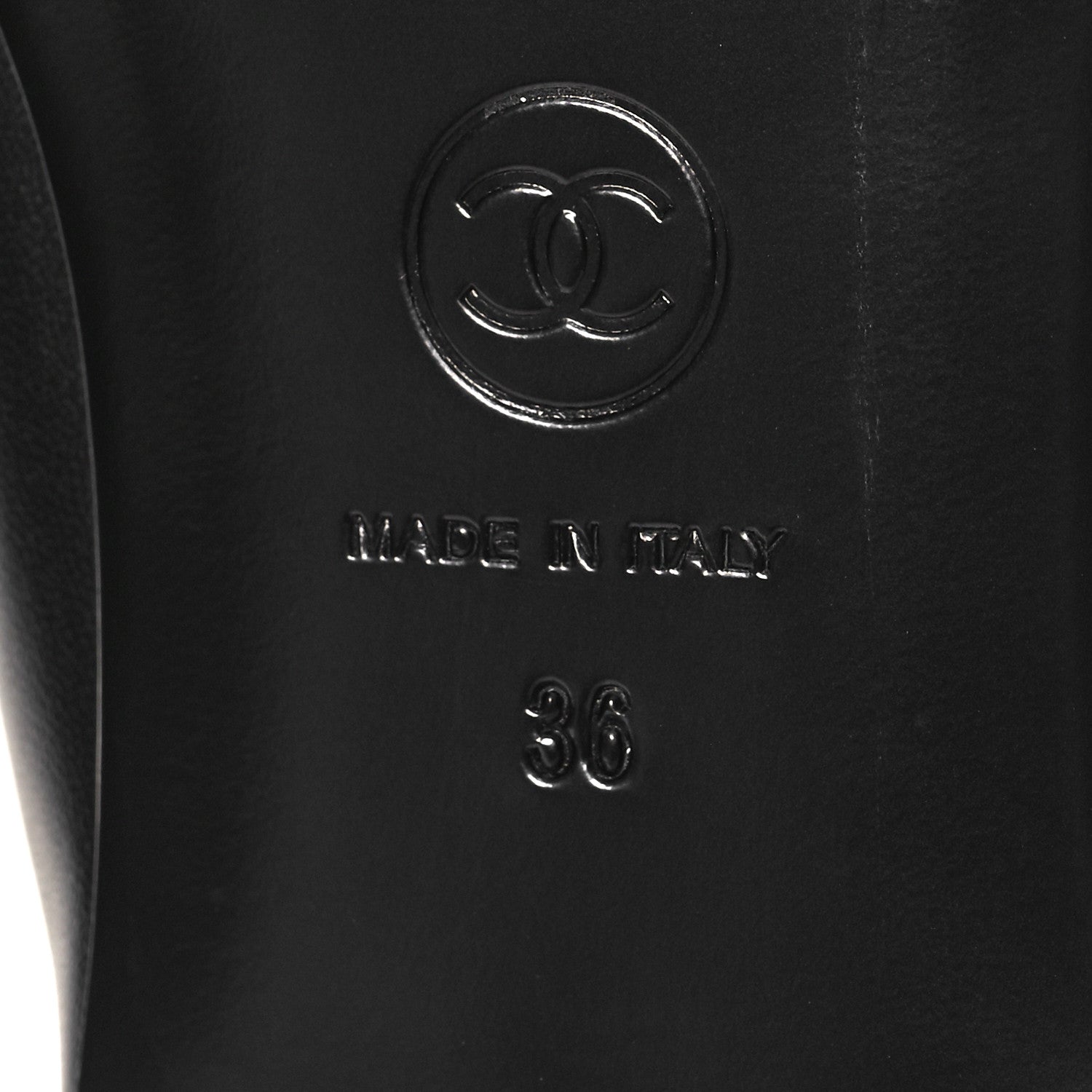 Chanel Lambskin Mary Jane Flats 36 Black 7 of 9