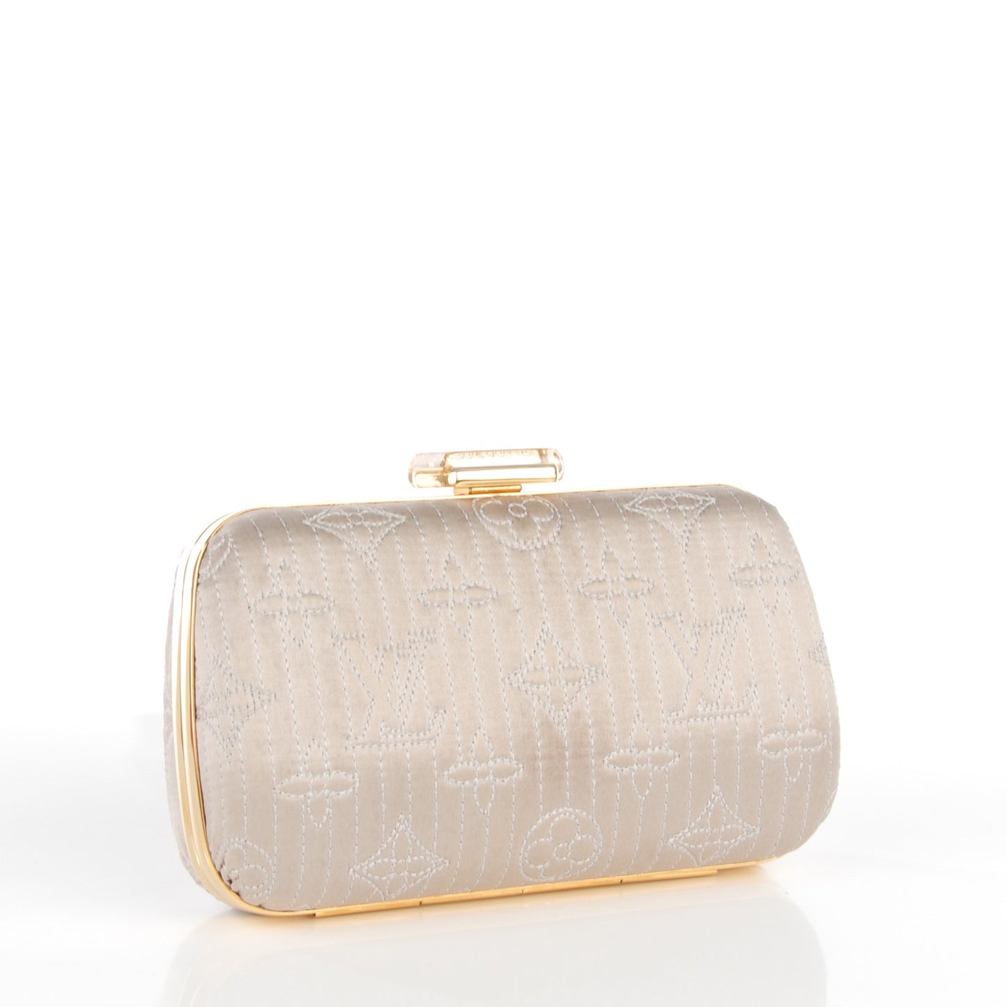 Monogram Motard Minaudiere Clutch Pearl