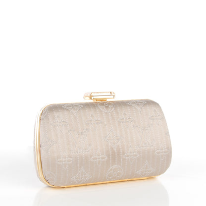 Louis Vuitton Monogram Motard Minaudiere Clutch Pearl 3 of 8