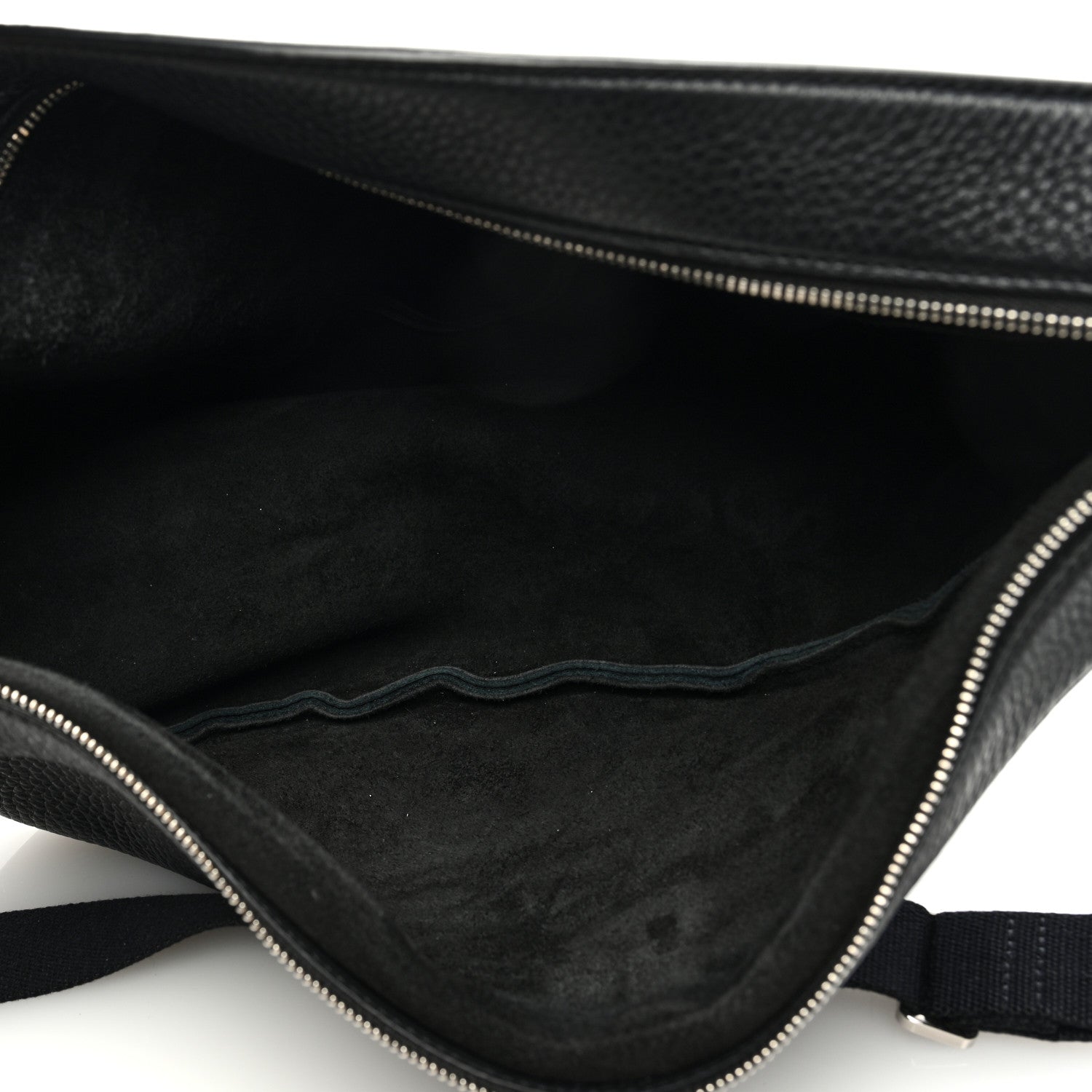 The Row Grained Calfskin Large Slouchy Banana Bag Black 5 of 10