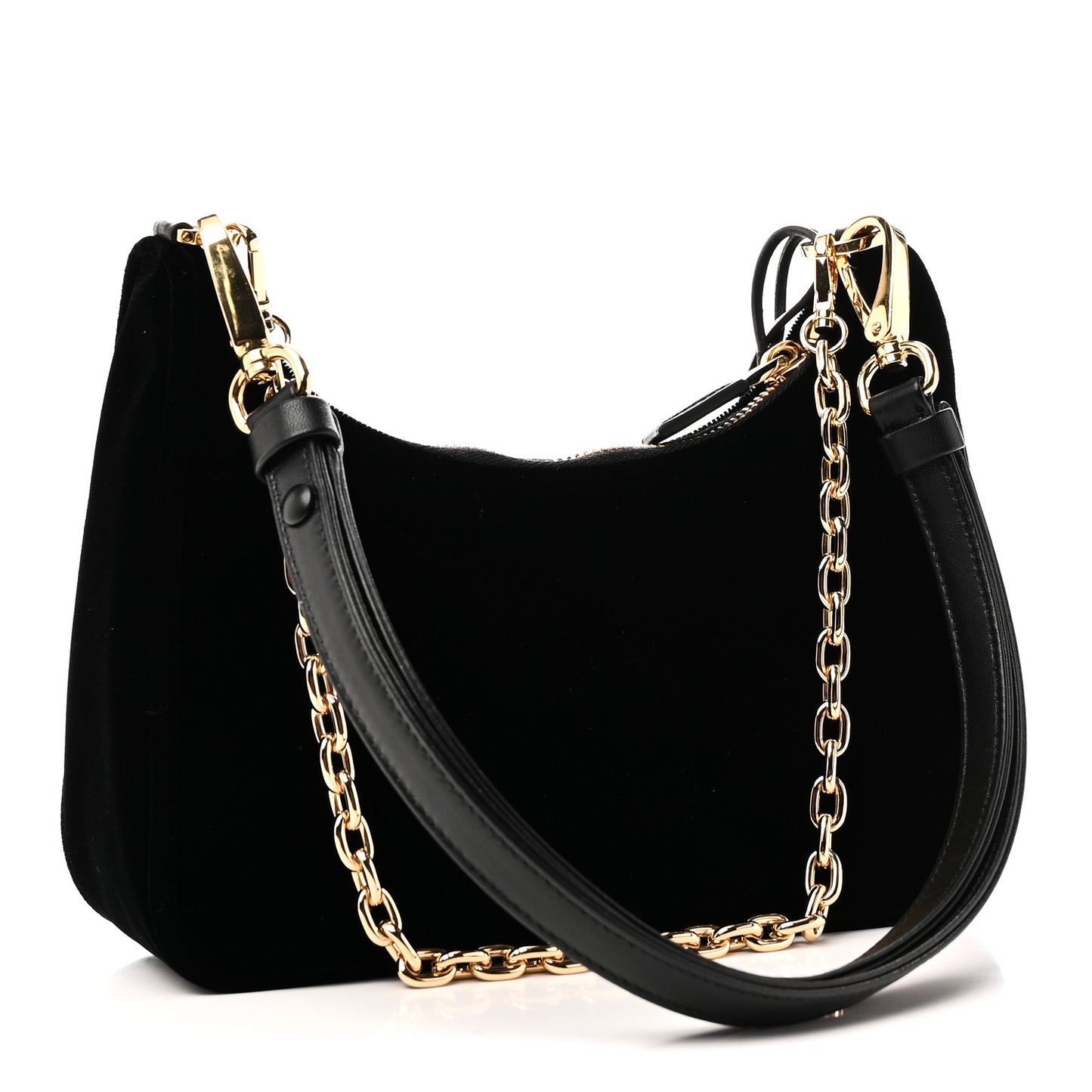 Velvet Nappa Mini Re-Edition Shoulder Bag Black