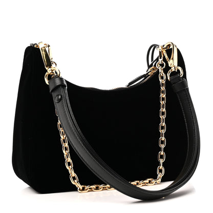 Prada Velvet Nappa Mini Re-Edition Shoulder Bag Black 3 of 9