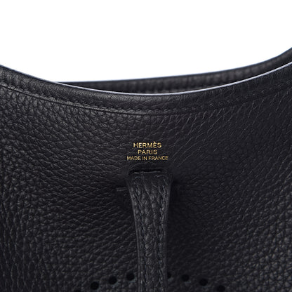 Hermes Taurillon Clemence Evelyne TPM Black 6 of 11