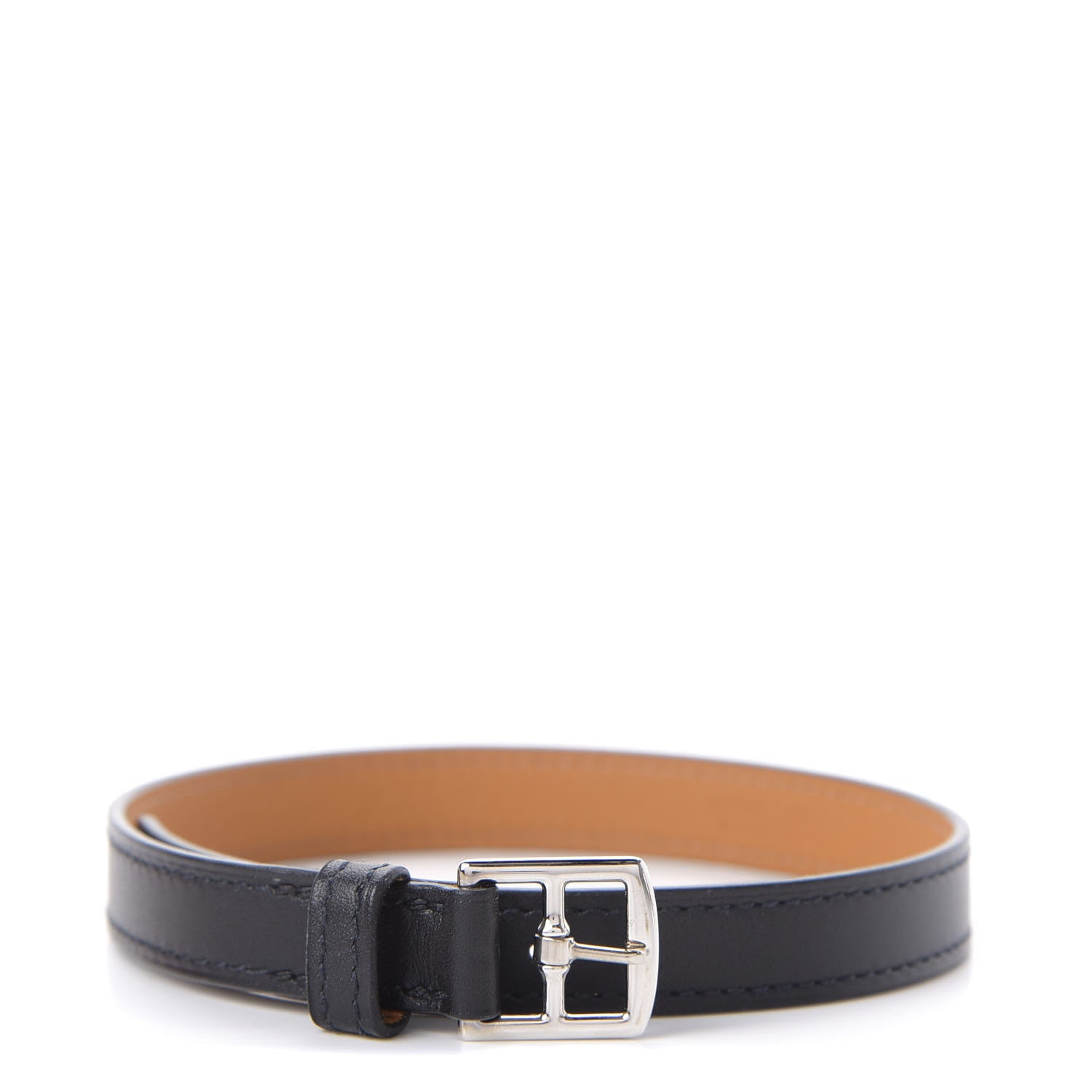 Hermes Chamonix Etriviere Double Tour Bracelet XS Black 1 of 5