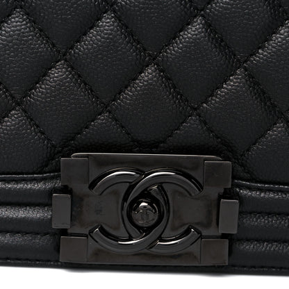 Chanel Caviar Quilted New Medium Boy Flap So Black 17 of 19