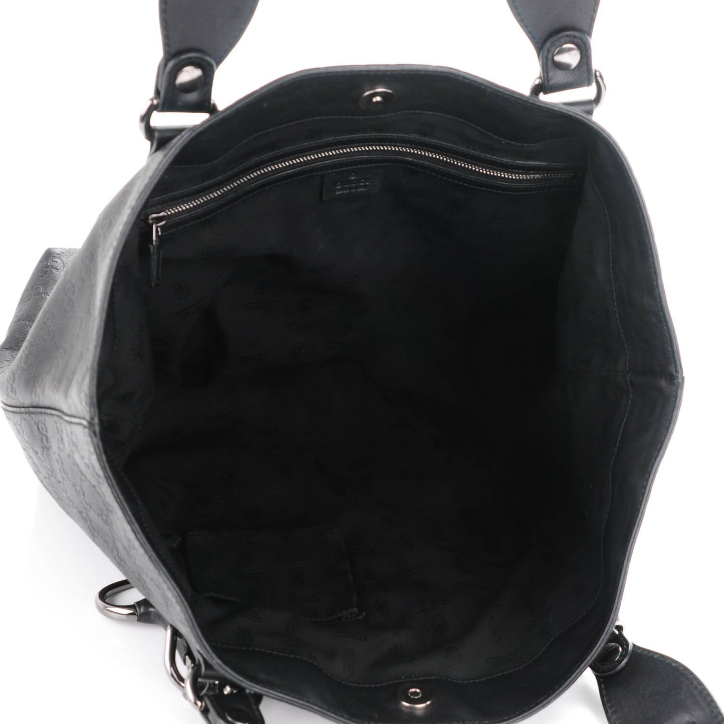 Guccissima Medium Icon Bit Tote Black