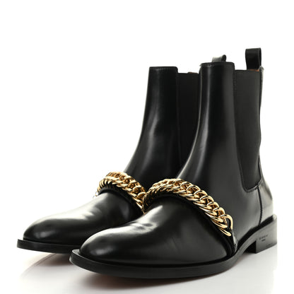 Givenchy Calfskin Chain Chelsea Boots 39.5 Black 3 of 12