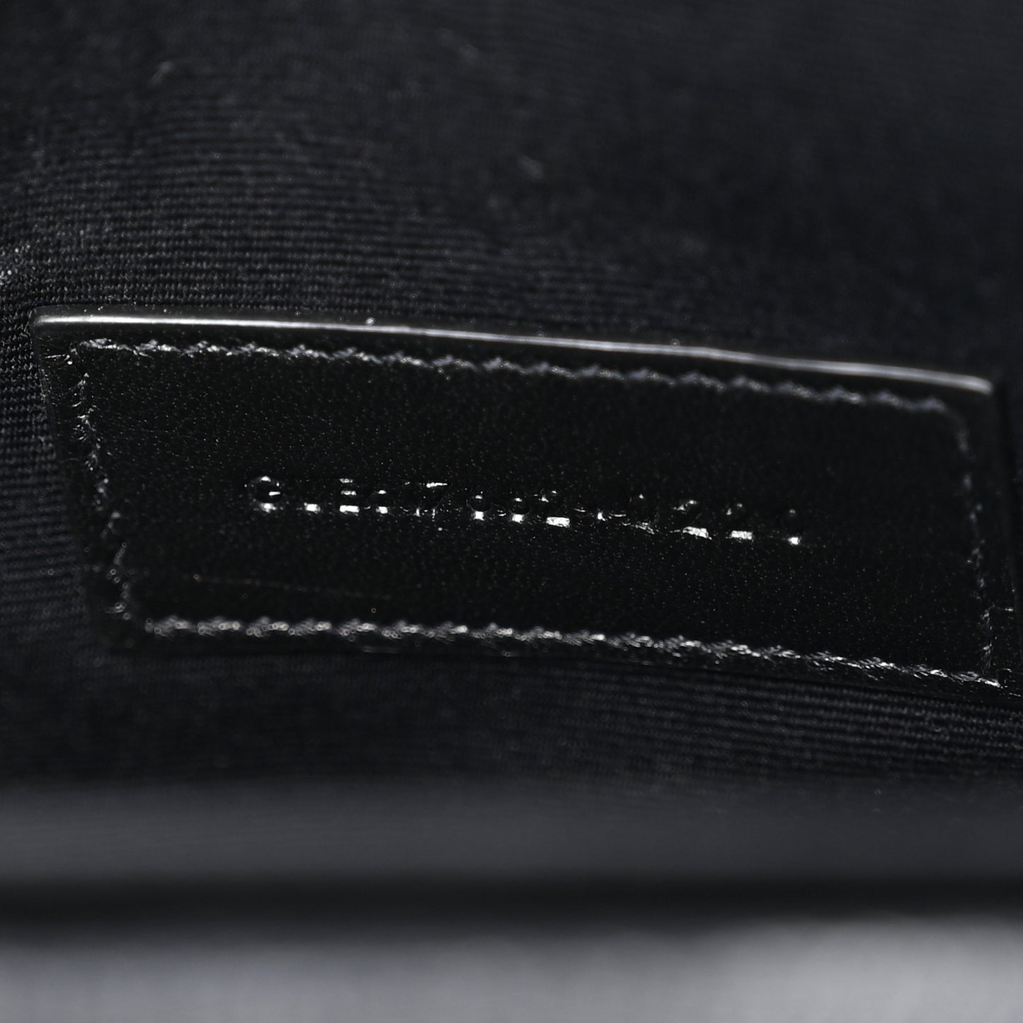 Grain De Poudre Matelasse Chevron Monogram Envelope Clutch Black