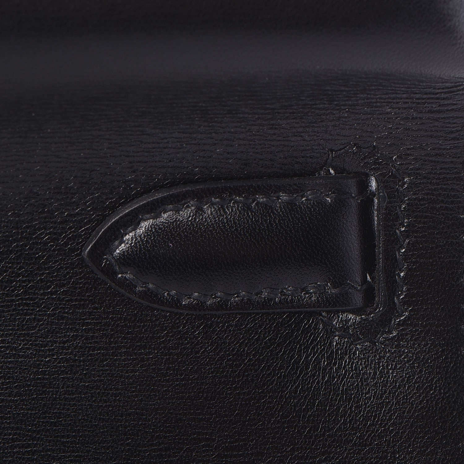 Hermes Box Kelly Cut Clutch Black 7 of 24
