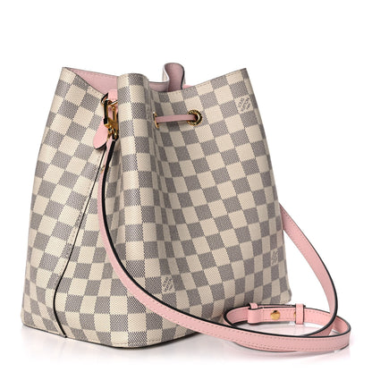 Louis Vuitton Damier Azur Neonoe MM Eau De Rose 3 of 11