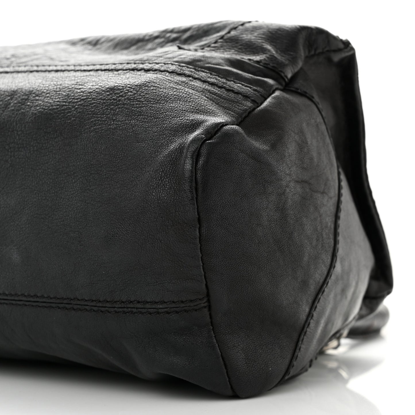 Calfskin Patchwork Small Pandora Black