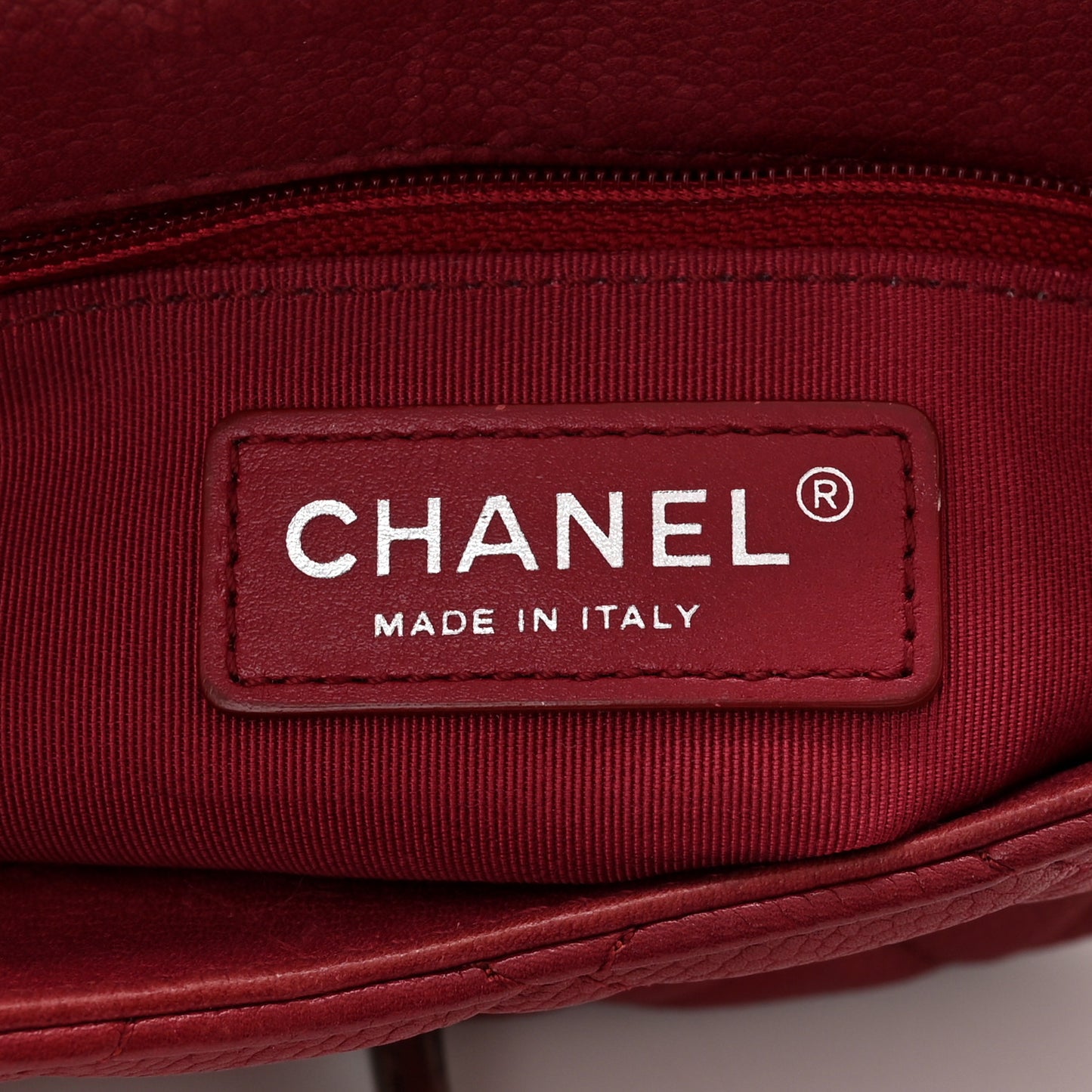 Caviar Quilted Casual Pocket Messenger Flap Red