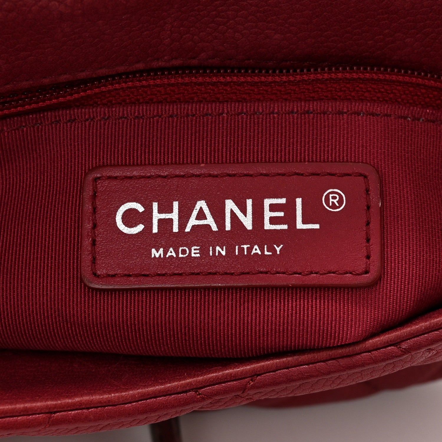 Chanel Caviar Quilted Casual Pocket Messenger Flap Red 6 of 11