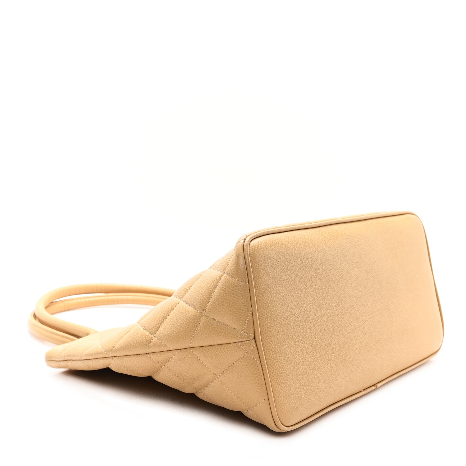 Chanel Caviar Quilted Medallion Tote Beige 4 of 13