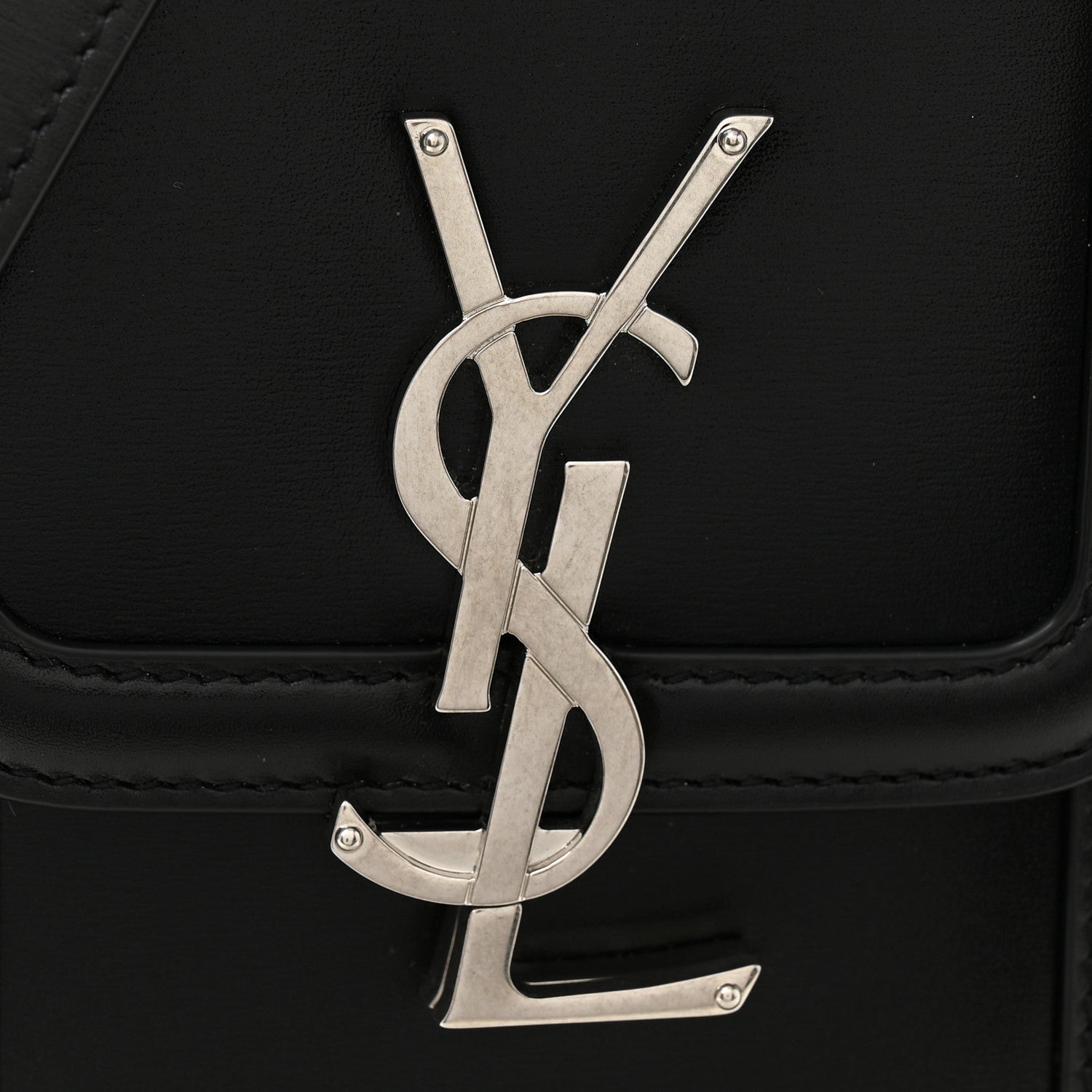 Saint Laurent Smooth Calfskin Mini Solferino Satchel Black 8 of 11