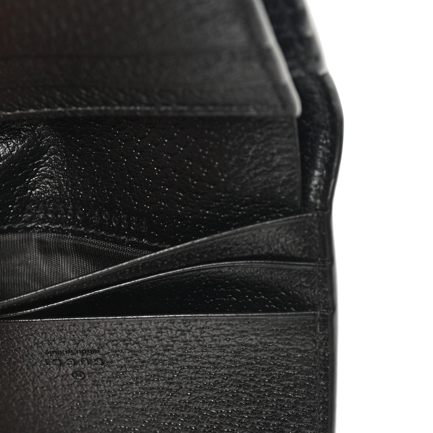 Jacquard Black Denim GG Monogram Textured Dollar Calfskin Jackie 1961 Card Case Black Ivory