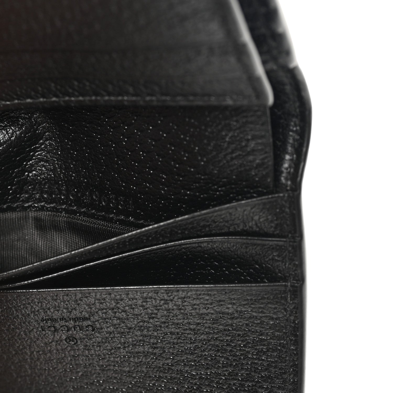 Gucci Jacquard Black Denim GG Monogram Textured Dollar Calfskin Jackie 1961 Card Case Black Ivory 7 of 7