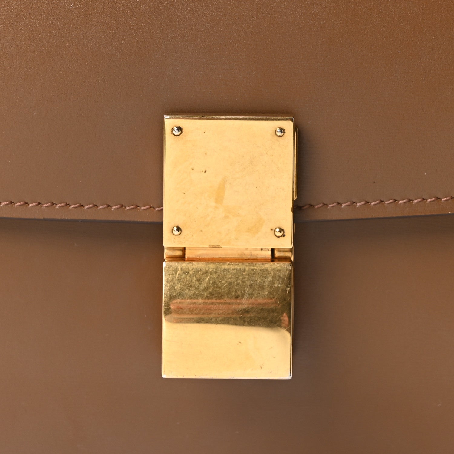 Celine Box Calfskin Medium Classic Box Flap Bag Camel 8 of 10