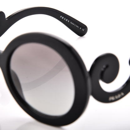 Prada Baroque Sunglasses SPR 27N Black 7 of 8