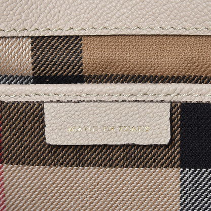 Burberry Soft Grain Calfskin Medium Buckle Tote Limestone 10 of 10