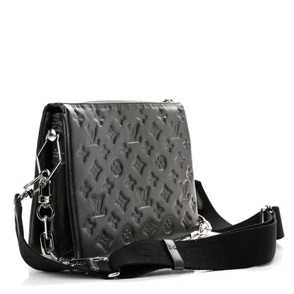 Louis Vuitton Lambskin Embossed Monogram Coussin PM Anthracite 2 of 8