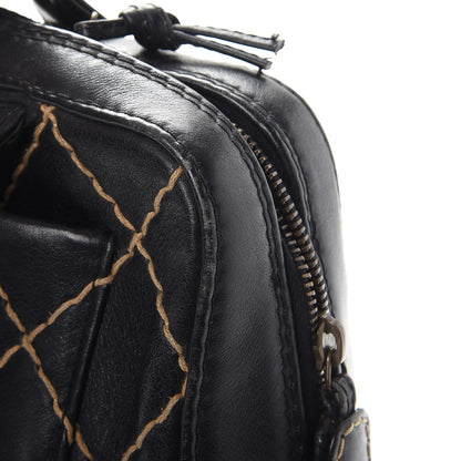 Chanel Calfskin Contrast Stitch Surpique Bowler Black 11 of 15