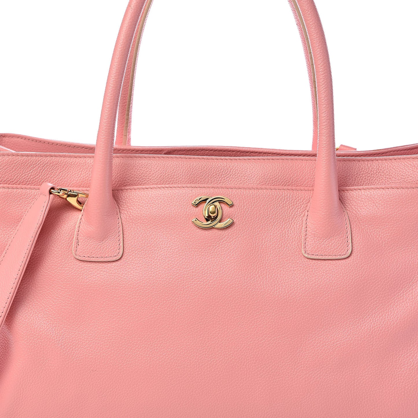 Calfskin Cerf Shopper Tote Pink