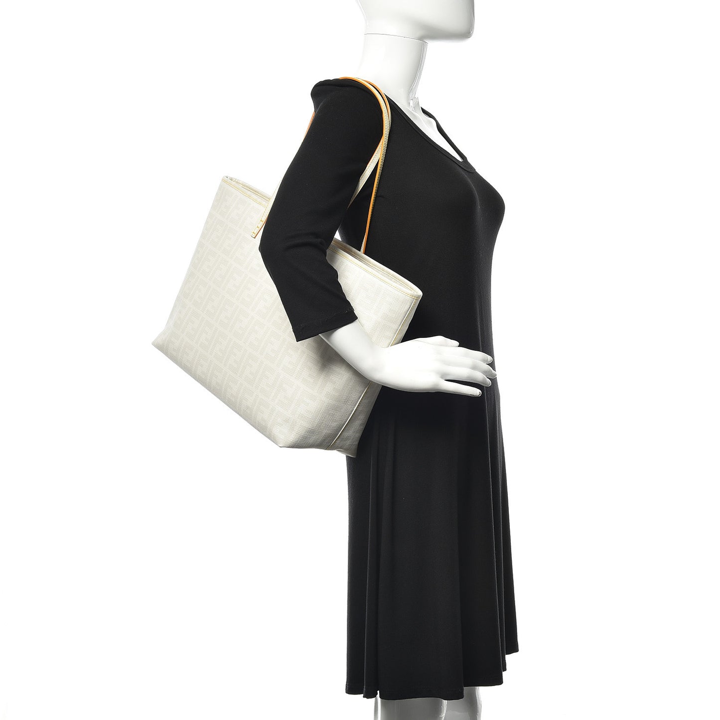 Zucca Spalmati Medium Roll Tote Bianco