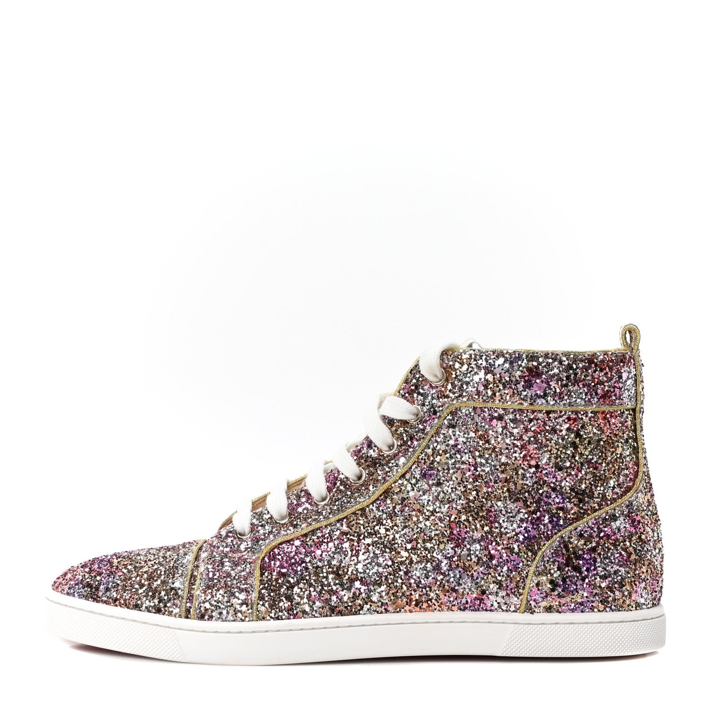 Bip Bip Glitter Mens Disco Ball Flat Sneakers 42 Rosette