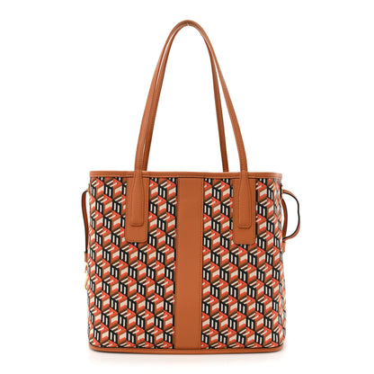 MCM Visetos Liz Reversible Shopper Tote Cognac 3 of 14
