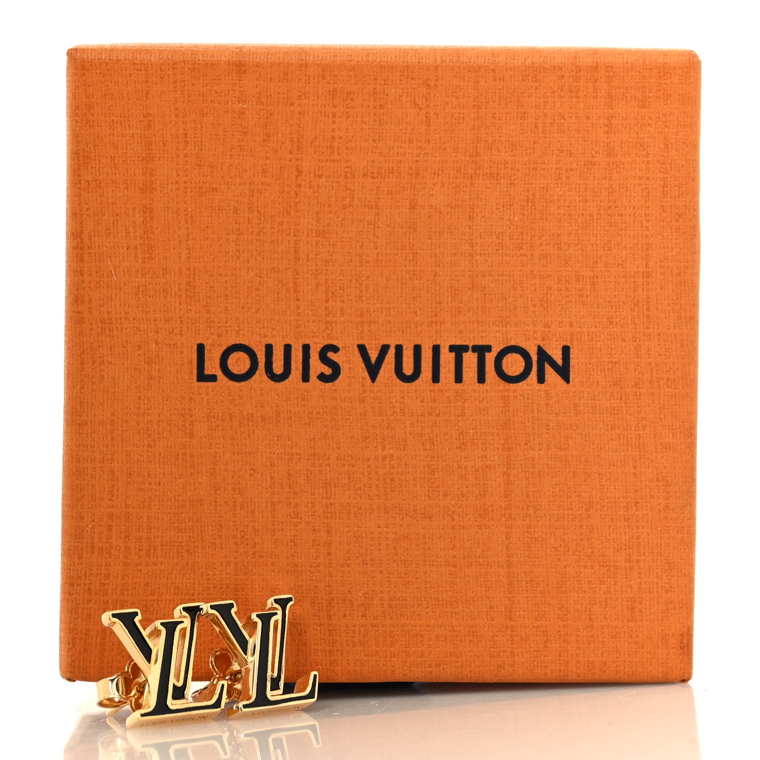 Louis Vuitton Metal Enamel LV Iconic Earrings Gold 6 of 6