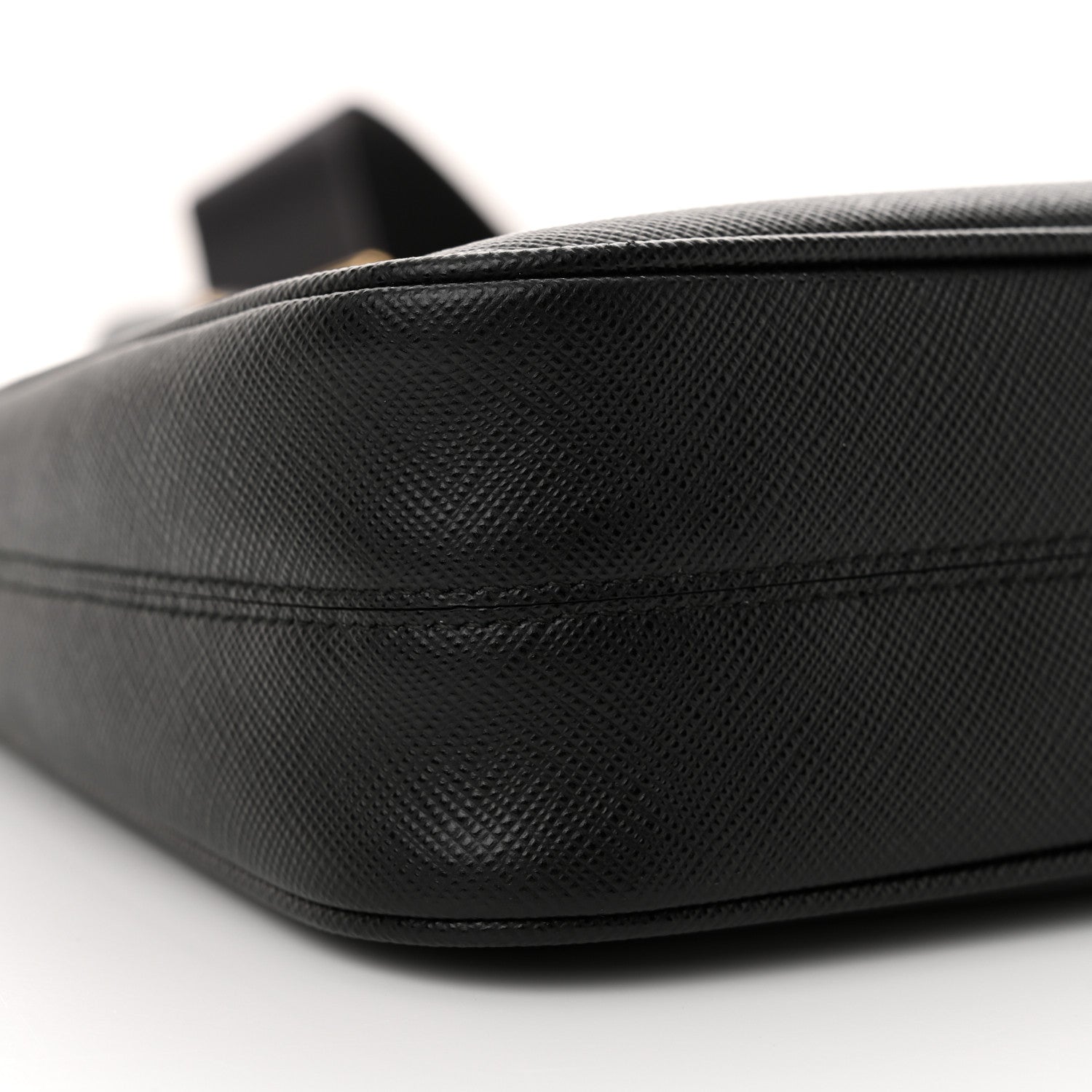 Prada Saffiano Lux Re-Edition 2005 Shoulder Bag Black 10 of 13