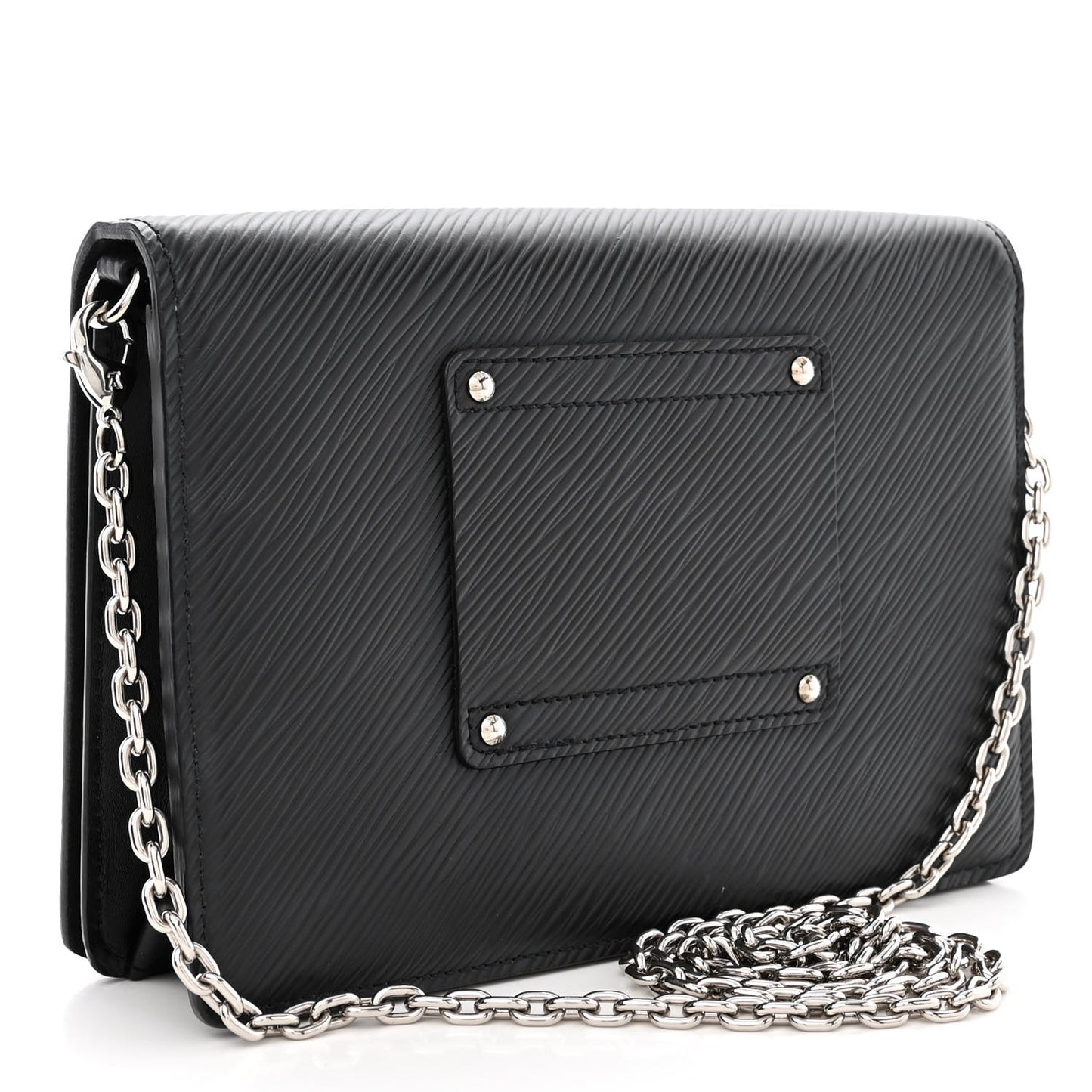 Epi Twist Belt Chain Wallet Black