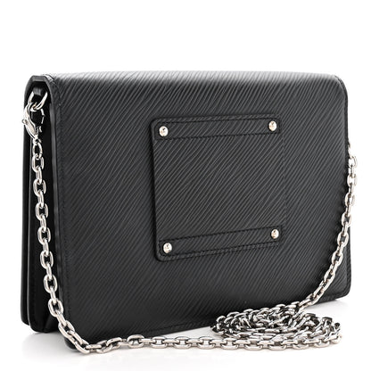 Louis Vuitton Epi Twist Belt Chain Wallet Black 3 of 10