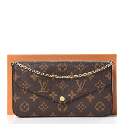 Louis Vuitton Monogram Pochette Felicie Chain Wallet Fuchsia 12 of 13